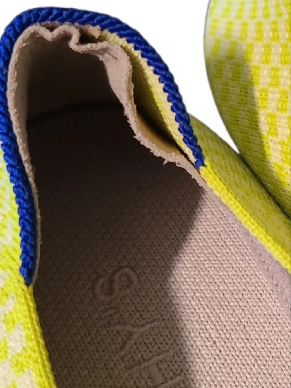 Rothy's Slip On Sneakers In Citron Honeycomb Checker Pattern W Size 10